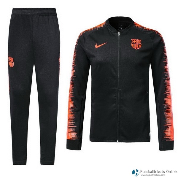 Barcelona Trainingsanzüge 2018-19 Schwarz Orange Fussballtrikots Günstig